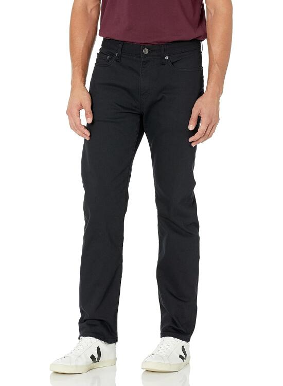 Amazon Essentials Pantalón Vaquero Elástico de Ajuste Recto - colores interrumpidos Hombre