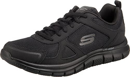 Skechers 52631-BBK Hombre Zapatillas, Negro (Black 52631/Bbk), 42 EU