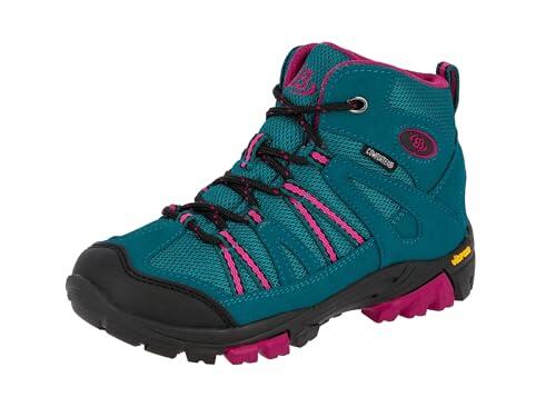Brütting Botas altas de senderismo y senderismo para niños y niñas., color Turquesa, talla 35 EU