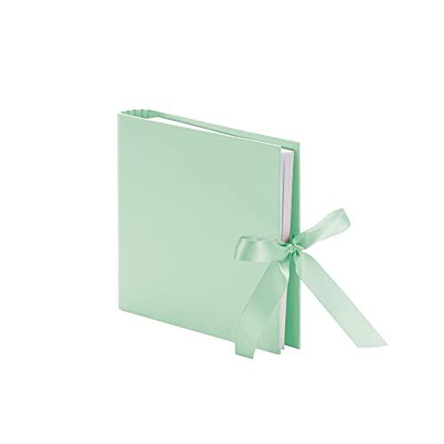Rössler Papier 13161147656 - Carpeta de anillas con lazo, 230 x 210 mm, 2 anillas, 50 páginas, menta, 1 unidad