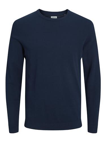JACK & JONES Jjebasic Knit Crew Neck Noos, Suéter para Hombre, Navy Blazer, M