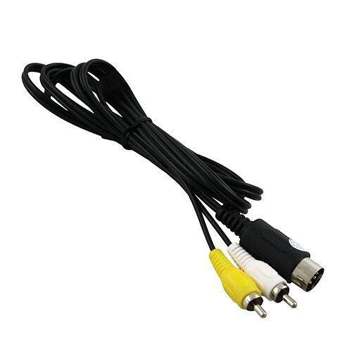 OSTENT Cable de audio y vídeo AV RCA Adaptador de TV compatible con Sega Genesis 1 Mega Drive Master System
