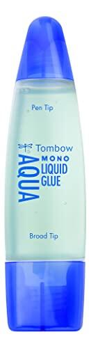 Pegamento marca TOMBOW modelo PEGAMENTO COLA LIQUIDA TOMBOW TRANSPARENTE AQUA PERMANENTE CON 2 PUNTAS 50 ML