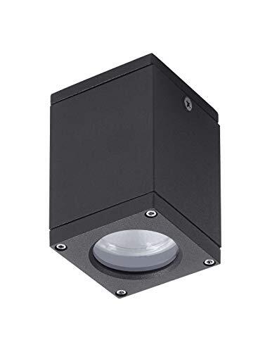 Iluminación exterior moderna: Análisis del foco de techo Dopo Lighting CUB Square