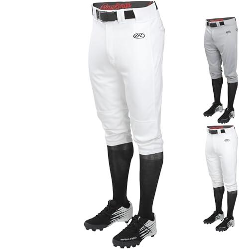 Rawlings Launch Series - Pantalón de béisbol para Juegos, para Practicar y Jugar, Blanco, 41-44.5
