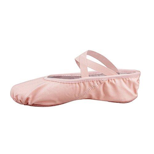 Bezioner Zapatillas de Ballet Canvas Dance Zapatos Split Único Rosa 38