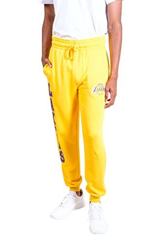 Unk NBA Soft Terry Los Angeles Lakers - Pantalón Deportivo para Hombre, Color Amarillo, Hombre, VSF5166M-LL-YEL-XL, Amarillo, Extra-Large