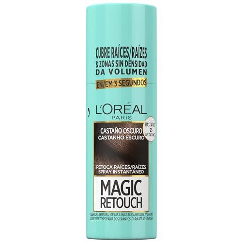 L'OREAL PARIS Magic Retouch Spray Retoca Raíces y Canas Castaño Oscuro 75ml