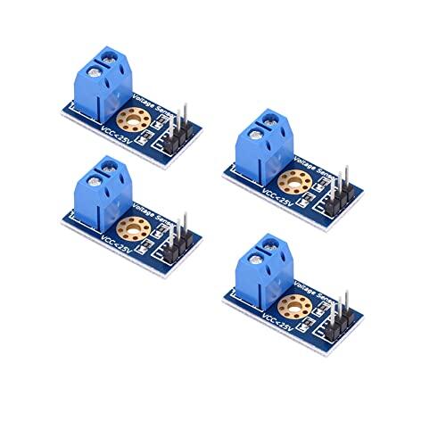 Módulo de sensor de tensión,Akozon 4pcs Max 25V Detector de voltaje Rango 3-Módulo Sensor Módulo para
