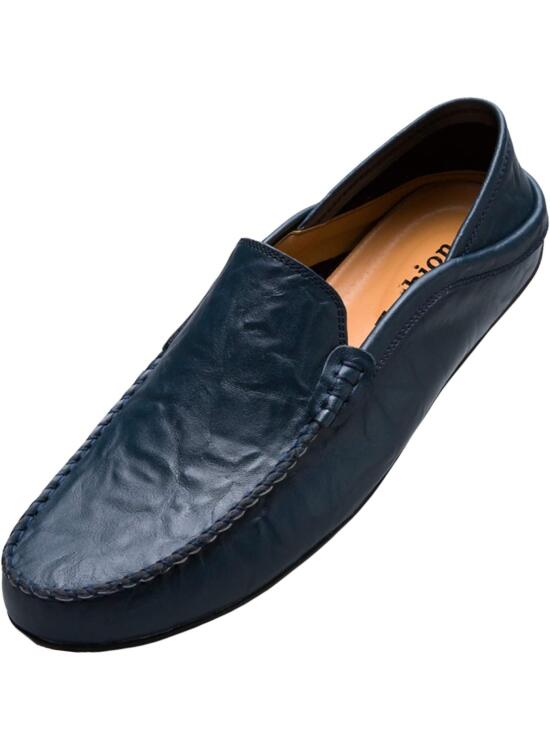 Mocasines Hombres Zapatos de Vestir Casuales Holgazanes Slip On Verano Plano Cuero Zapatos de Conducción Zapatillas