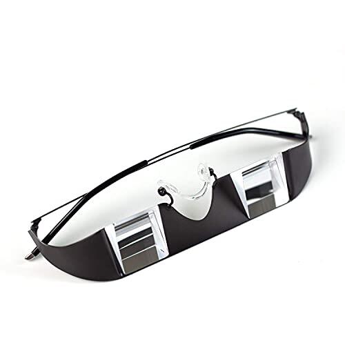 TOPSIDE Gafas asegurar escalada: Montura ligera de acero, prisma (BK7) y total transparencia