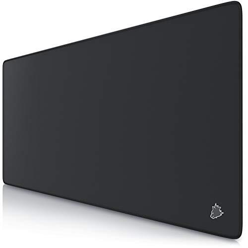 CSL-Computer - Alfombrilla de ratón Speed Gaming Titanwolf Negro 900 x 400 mm - Base de Mesa Grande - Mejora la precisión y la Velocidad, 23032532, Talla XXL Tipo 1