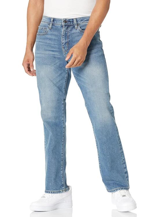 Amazon Essentials Hombre Vaqueros Acampanados de Corte Recto - Colores interrumpidos