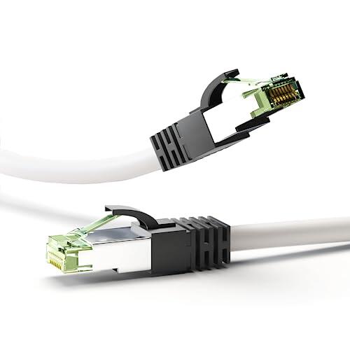 Goobay – Cable patch cat8.1 S/FTP (PiMF) Cable, 50 cm, color blanco