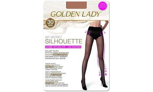 Goldenlady Mujer Mysecret Silhouette 30 Medias 30 DEN, Dorado (Bronzer K30a), Medium (Talla del fabricante: 3 – M)