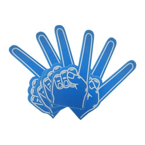 Mano de Goma Espuma Gigante - Guante con Dedo de Animación - Pack 6 Azul