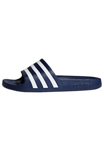 adidas Unisex adulto Adilette Aqua Slides, Dark Blue / Cloud White / Dark Blue, 42 EU