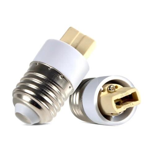 CABLEPELADO Adaptador de Casquillo E27 a G9, Convertidor de Base, Soporte para Bombilla, 220-240V, Corriente 2A, Potencia Máxima 60W, 1 Unidad