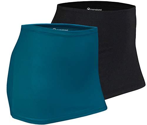 mama band - Calentador de riñón doble para mantener el área de los riñones y la cadera caliente | Extensión de camiseta., M/XL