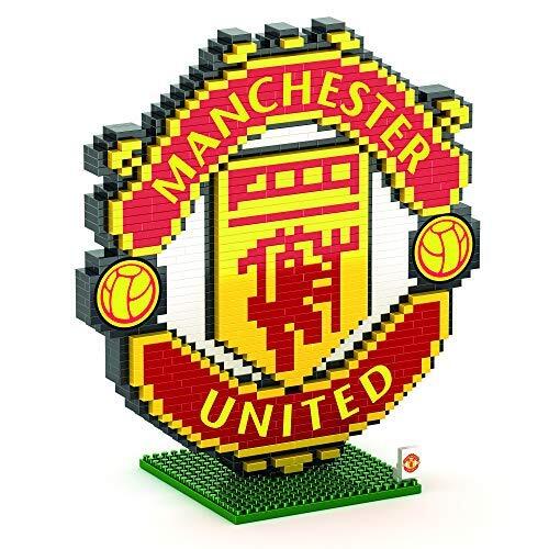 FOCO con Licencia Oficial Manchester United FC Modelo del Logotipo BRXLZ para Construir con Bloques 3D