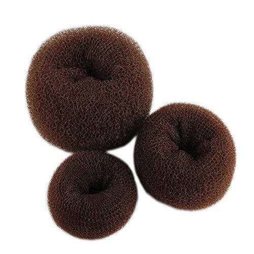 Fliyeong - Lote de 3 piezas para el cabello con moño y accesorios para el cabello, talla S+M+L-Brun oscuro