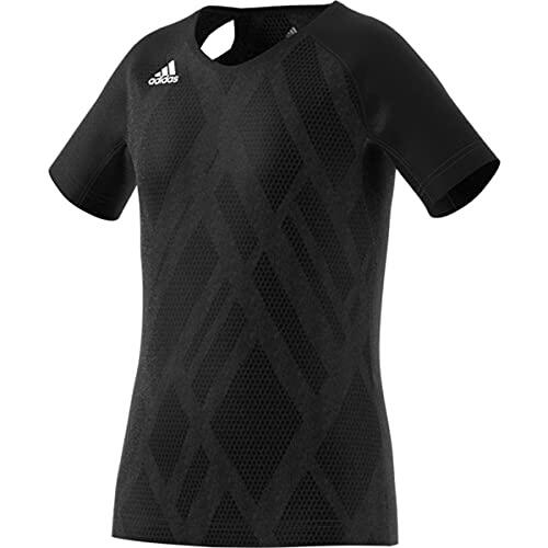 adidas Quickset Jersey, Negro y Blanco, L Unisex niños