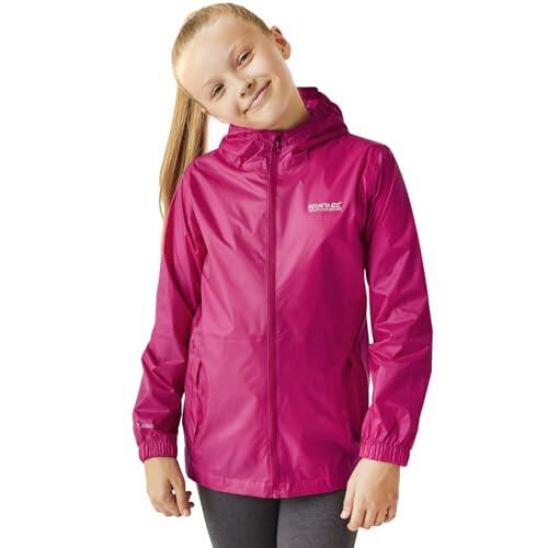 Regatta Chaqueta Jacket III Impermeable y Transpirable Ligera sin Forro con Capucha Jackets Waterproof Shell, Unisex niños, Cabaret, 11-12