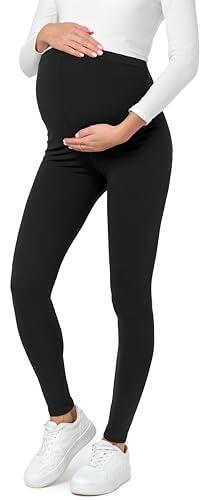 Be Mammy Leggins Premamá Embarazo Ropa Deporte BE20-230 (Negro, XL)
