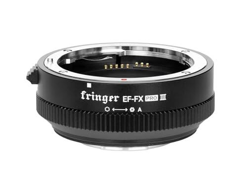 Fringer EF-FX Pro III Adaptador Montaje Enfoque automático Apertura Electrónica Incorporada para Canon EOS EF Sigma a Fujifilm Fuji cámara X-T50 X-T3 X-T4 X-Pro3 X-T30II X-S10 X-H2S XH2 X-E4 X-T5