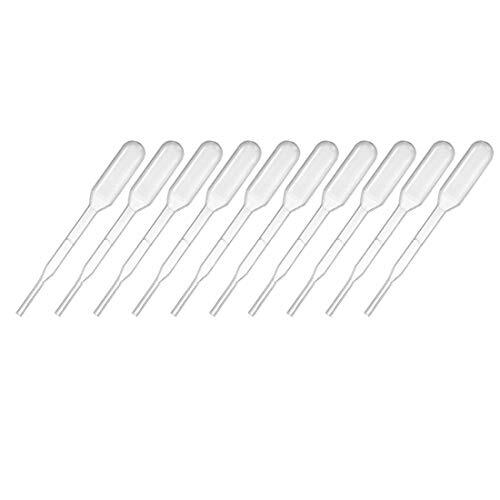 sourcing map 50 Uds Plástico Desechables Pipetas 0.2ml 61mm Longitud
