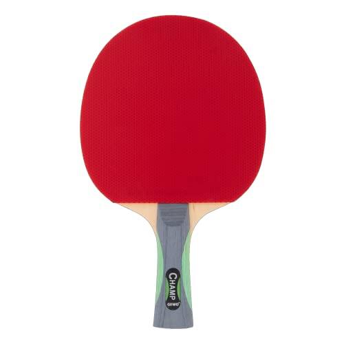 GEWO Champ - Raqueta de Ping Pong para Principiantes con Alto Control y características avanzadas de rotación, Raqueta preparada para Jugadores Aficionados, Cubierta Thunderball de 1,8 mm