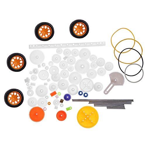 Guía completa del kit de engranajes de plástico de 78 piezas para proyectos de bricolaje y robótica