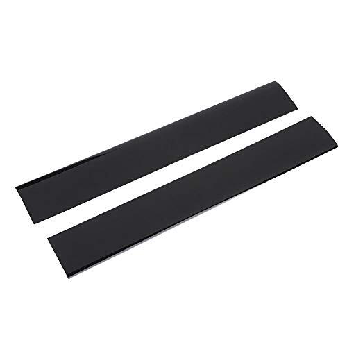 ASHATA Cubierta de la Placa Frontal Izquierda y Derecha, Cubierta de la Carcasa de la Consola para Slim,Negro
