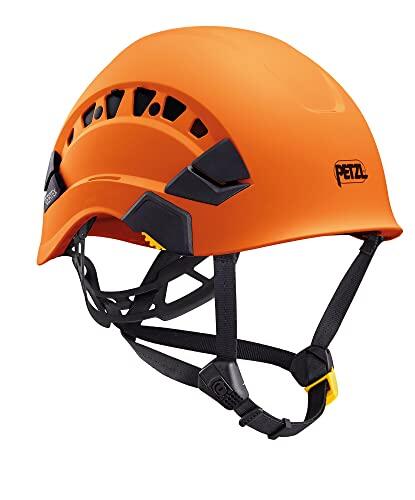 Casco Petzl Vertex Universal con Doble mentonera y ventilación, Naranja, Talla única