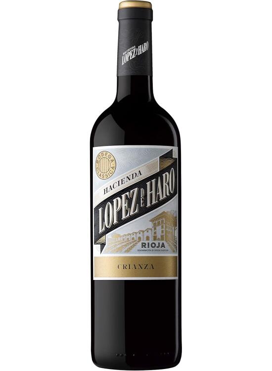 Hacienda López de Haro Crianza - vino tinto D.O.Ca Rioja- 6 botellas de 75cl.