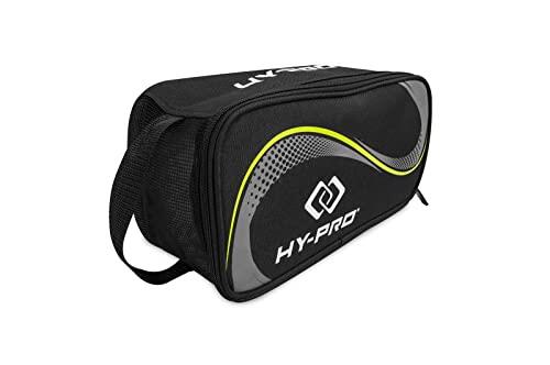 Hy-Pro Bolsa para Botas de Alto Rendimiento, Resistente al Agua, con Malla de Aire Transpirable, Tela Ripstop, Duradera para Botas de Rugby y fútbol, Zapatos de Golf, Deportes y Viajes, Color Negro