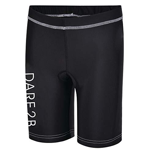 Dare 2b Gradual Short – Pantalón Corto de Ciclismo para niño, Unisex niños, DKJ400 800C09, Negro, FR : M (Taille Fabricant : 9-10)