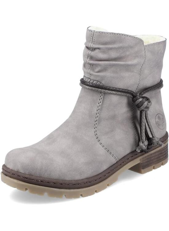 Rieker Mujer Botines Y7418, señora Botines con Cordones