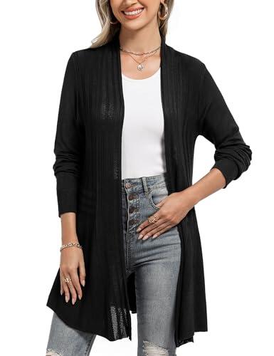 Cárdigan Largo de Casual para Mujer Talla Grande Chaqueta Chal Mujer Verano Outerwear Jersey Cárdigan Kimono Señoras Tops Ropa de Playa Camisolas y Pareos