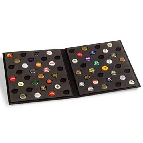 Leuchtturm 344765 Álbum de Tapones Corona Presso - Álbum de colección para 64 Tapones Corona
