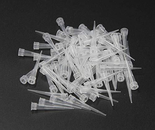 Puntas de pipeta para líquidos de laboratorio de 10 μL, puntas de pipeta universales, 1000 unidades/bolsa