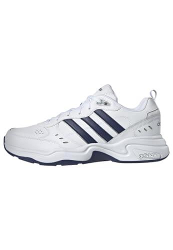 adidas Hombre Strutter Shoes, Cloud White / Dark Blue / Matte Silver, 40 2/3 EU