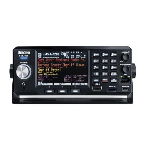 SDS-200ED UNIDEN Scanner PORTÁTIL 25-512MHz, 758-960MHz y 1240-1300 MHz Am, FM, NFM, WFM o FMB y DIGITALI