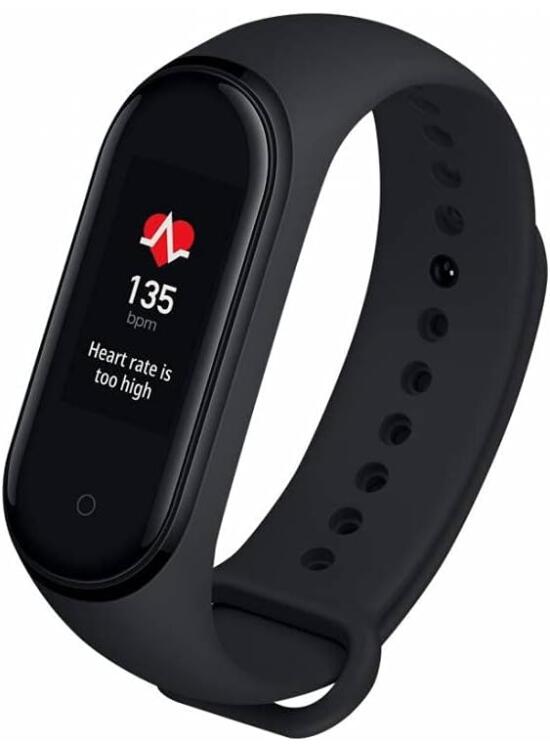 XIAOMI Mi Smart Band 4 - Tracker de Actividad física con medidor de frecuencia cardíaca - Negro - Unisex, Talla única