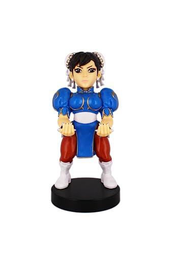 Exquisite Gaming - Cable guy Chun Li, soporte de sujeción y carga para mando de consola y/o smartphone de tu personaje favorito con licencia de Street Fighter, Producto con licencia oficial