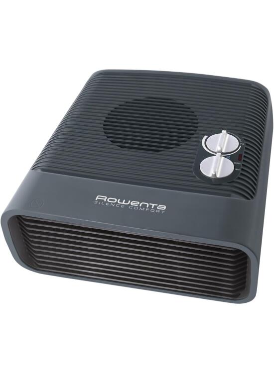 Rowenta Atlas Silence SO5115F0 Calefactor de 2400 W con 2 velocidades, termostato anti-heladas, función aire frío, silencioso y fácil de transportar (Reacondicionado)