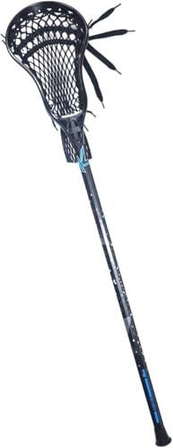 CAKLOR Lacrosse Complete Attack/Midfield Stick con Eje y Cabeza para Hombre, 1 Palo, Color Negro