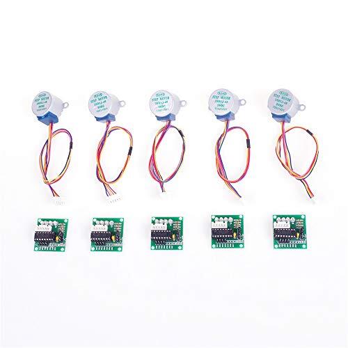 ANGEEK Motor paso a paso 5 V 28BYJ-48 ULN2003 con accionamiento placa modular para motor Arduino