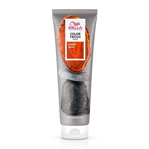 Wella Professionals Color Fresh Mask Mascarilla de color Coloración temporal Revive el color del cabello Hidratante Tono Copper Glow 150ml