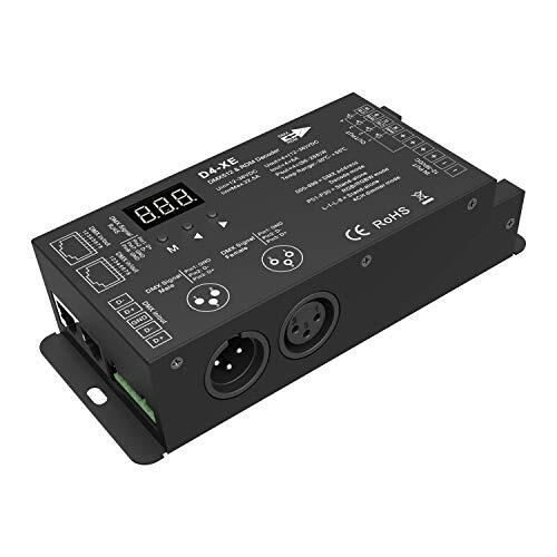 Controlador DMX512 y RDM de 4 Canales para Iluminación LED RGBW